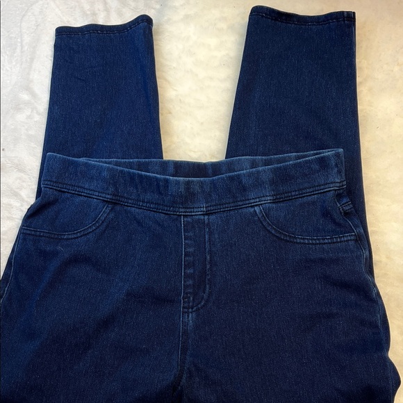 Time and Tru Dark Blue Women's Jeggings. Size L. - Picture 1 of 5